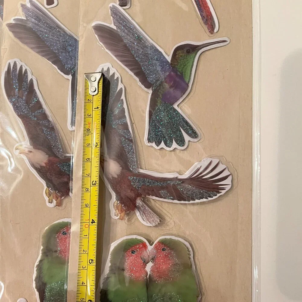 Bird‎ Stickers (10 Packs of Foam Stickers) Pet Themed NEW Crafter’s Square (p/x)